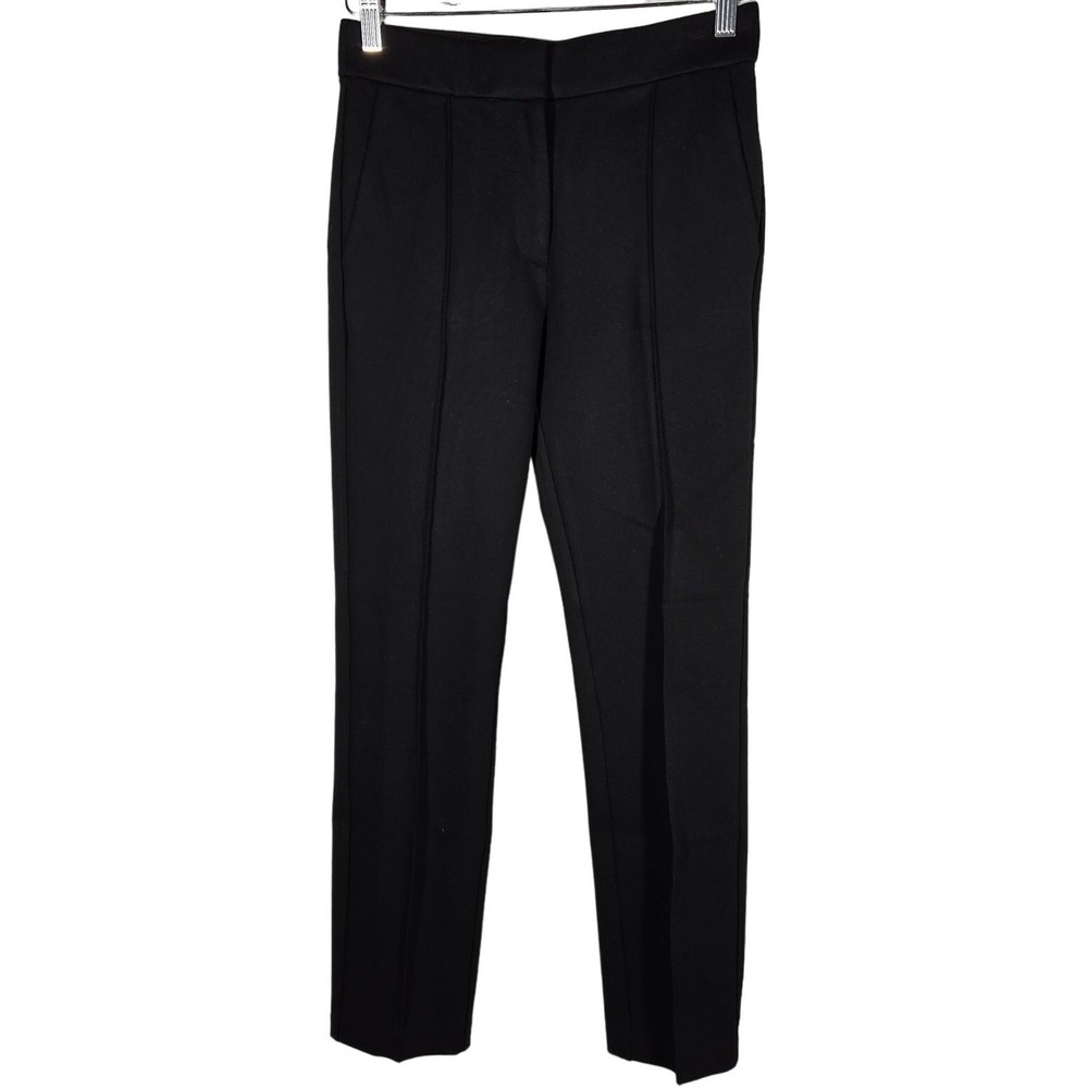 J. Crew Skinny Trouser Italian Ponte Black Pants Size 2 NWT BD303 Mario Bellucci